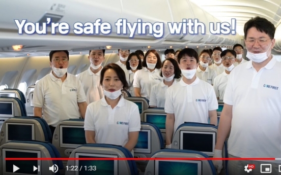 Korean Air releases video promoting hygiene procedures in planes