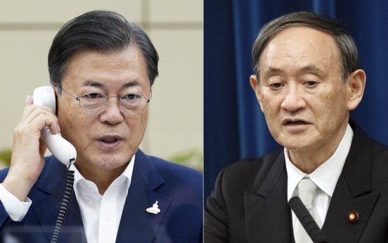 In call with Suga, Moon urges Japan to resolve forced labor issue