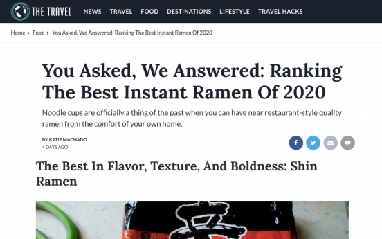 Nongshim Shin Ramyun Black named among world’s best instant noodles