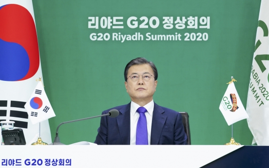 Moon pledges renewed drive for climate goals at G-20