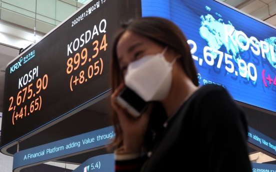 Kospi rises 10th-sharpest among G-20 bourses in November