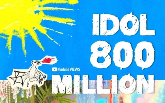 'Idol' becomes 5th BTS music video to hit 800m YouTube views