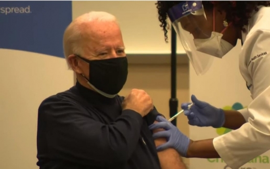 Biden gets vaccinated for COVID-19, tells people to follow suit