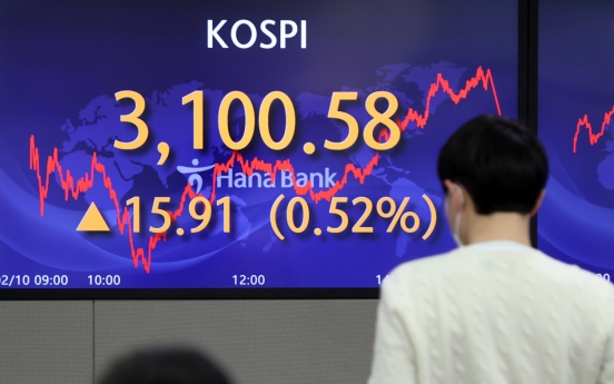 Kospi returns above 3,100 points ahead of Lunar New Year