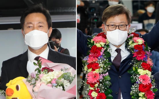 Ruling party suffers mayoral election debacle in Seoul, Busan