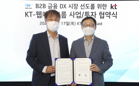 KT invests W23.6b in country’s largest enterprise fintech firm