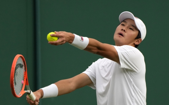 S. Korean Kwon Soon-woo wins 1st round men's singles match at Wimbledon