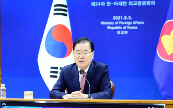 Foreign minister requests ASEAN’s constructive role in Korean peace process
