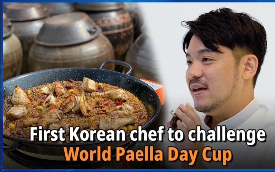 Korean paella chef competes in world tournament with ‘Samgye-paella’