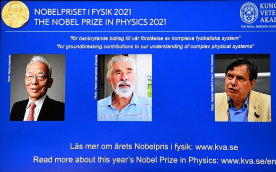 Nobel Physics Prize to two climate experts and Italian theorist