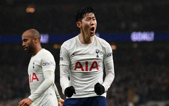 Son Heung-min scores in 2nd straight match for Tottenham