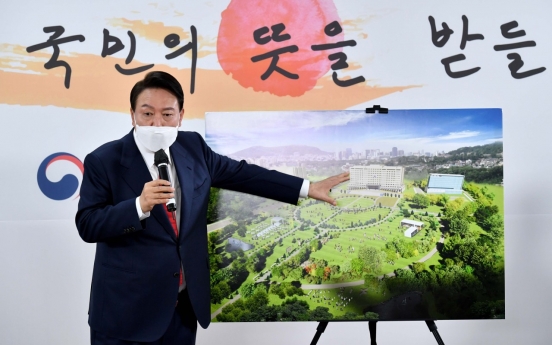Yoon confirms presidential office to relocate to Yongsan by May