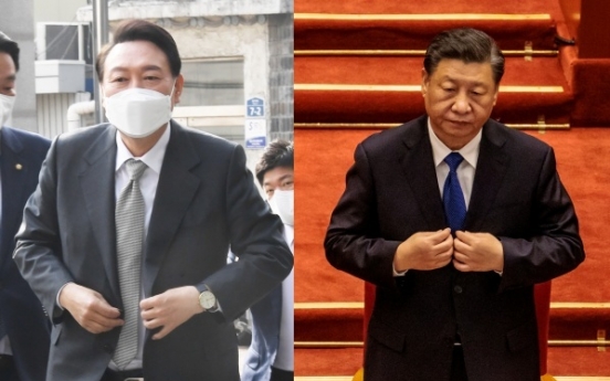 Yoon, Xi discuss cooperation between two countries in phone call