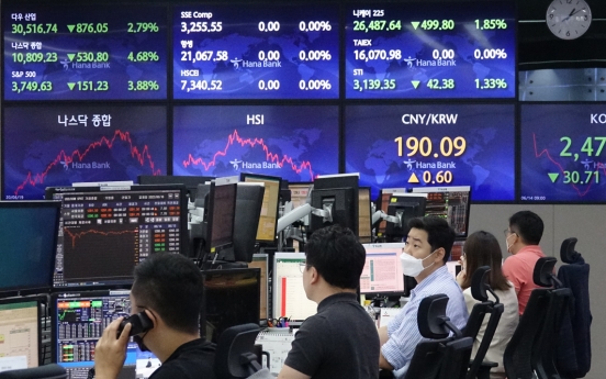 Seoul shares open lower on rate hikes, recession woes
