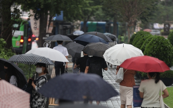 Heavy rain advisories issued in much of capital area, northern Gangwon Province