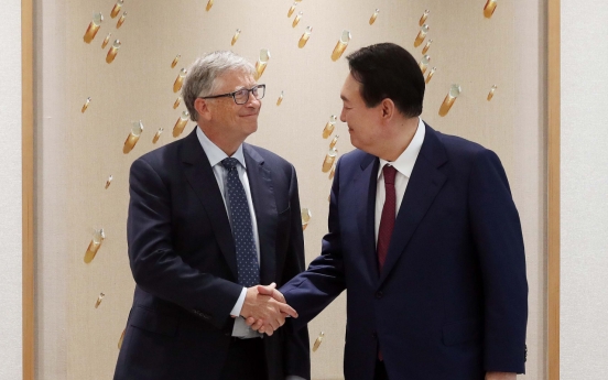 Korea ‘strong match with goals of Gates Foundation,’ Bill Gates tells Yoon Suk-yeol