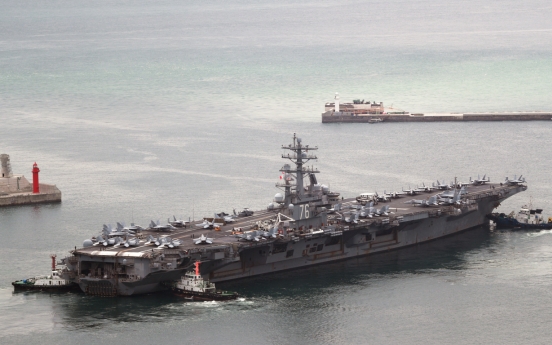 N. Korea rebukes redeployment of US aircraft carrier to East Sea