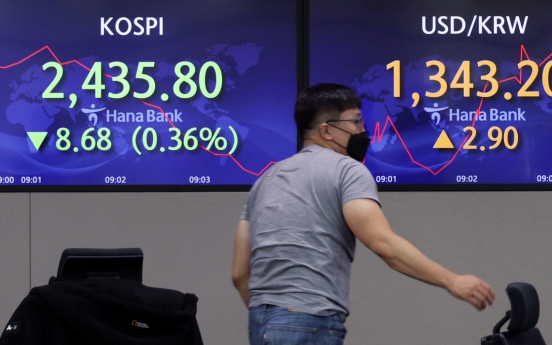 Seoul shares open lower on Fed's rate hike woes