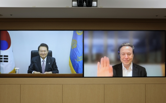 Yoon asks Tesla chief to build 'gigafactory' in South Korea