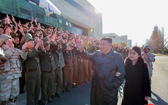 Kim appears with daughter again, vows rapid nuclear build-up
