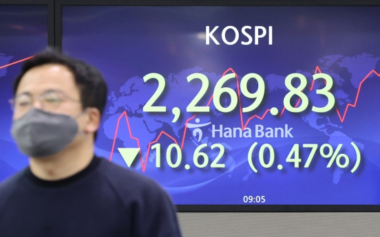 Seoul stocks open lower on Wall Street declines