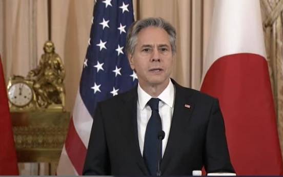 US, Japan, S. Korea enhancing trilateral cooperation against N. Korean provocations: Blinken