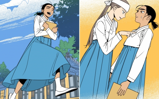 [Herald Interview] 'Jeong-nyeon' webtoon creators shed light on traditional all-women musical troupe
