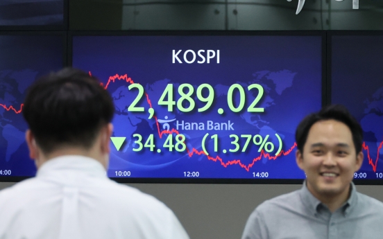 Seoul shares down for 4th day ahead of earnings season