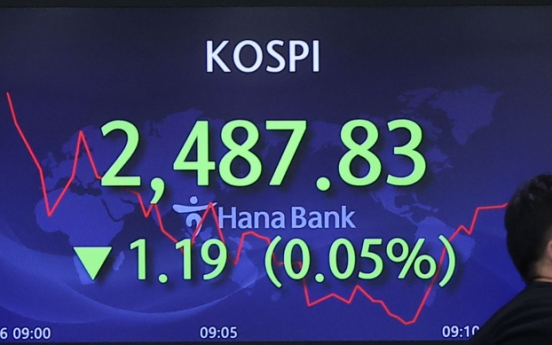 Seoul shares down for 5th day despite big-cap tech rebound