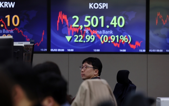 Seoul shares snap 3-day rise on renewed bank woes