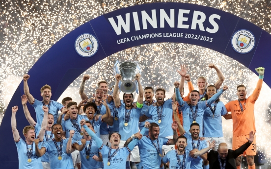 Man City beats Inter Milan 1-0 to win first Champions League title and complete 3-trophy sweep