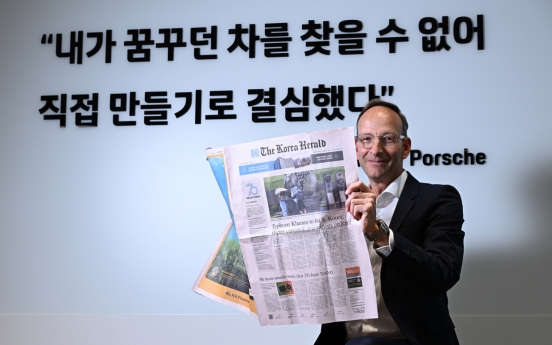 [70th Anniversary] Korea Herald is still 'go-to' window into Korea: Porsche Korea CEO