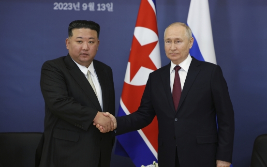 N. Korea's Kim pledges support for Putin at Russia's spaceport summit