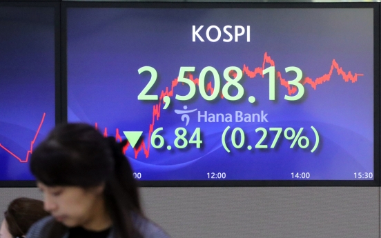Seoul shares close lower amid woes over Fed's drawn-out rate hike cycle