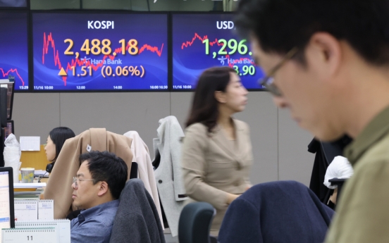 Seoul shares end nearly flat amid signs of cooling US inflation