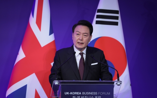 Yoon says updated S. Korea-Britain FTA will enable their businesses to lead global market