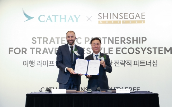 Shinsegae Duty Free, Cathay Pacific partner to draw in independent travelers