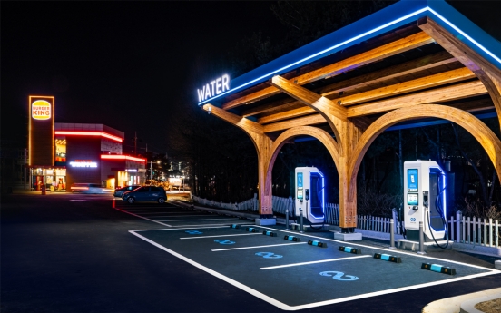 Water debuts EV-charging station at Burger King