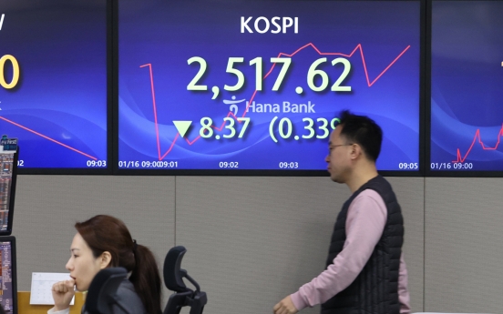 Seoul shares open lower on slump in Europe