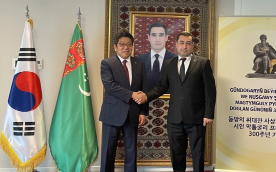 Turkmenistan envoy, Korea Herald CEO discuss media cooperation