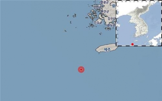 Earthquake hits waters off Jeju Island but no damage