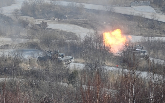 S. Korea stages live-fire drills with US military engineers near inter-Korean border