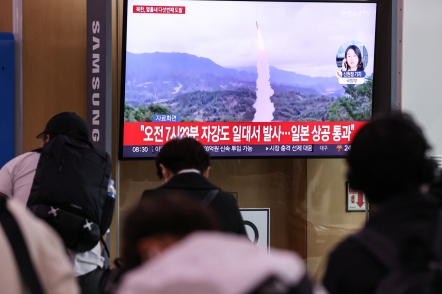 N. Korea fires suspected IRBM eastward: S. Korean military