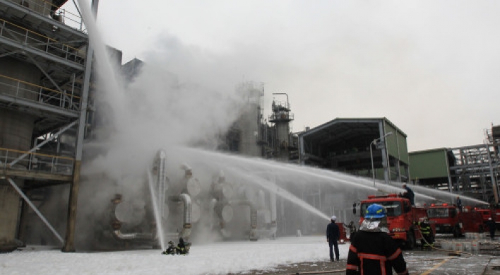 Fire breaks out at Incheon SK factory