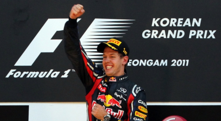 Sebastian Vettel wins Korean GP title