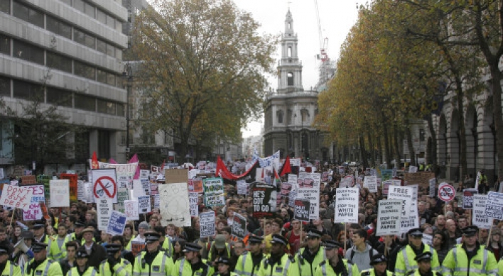 U.K. students protest over tuition