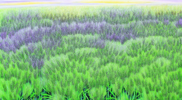 Finding peace in a barley field