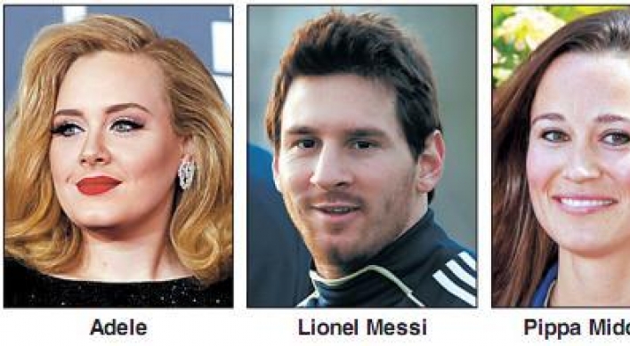 Adele, Messi, Pippa Middleton make Time 100 people list