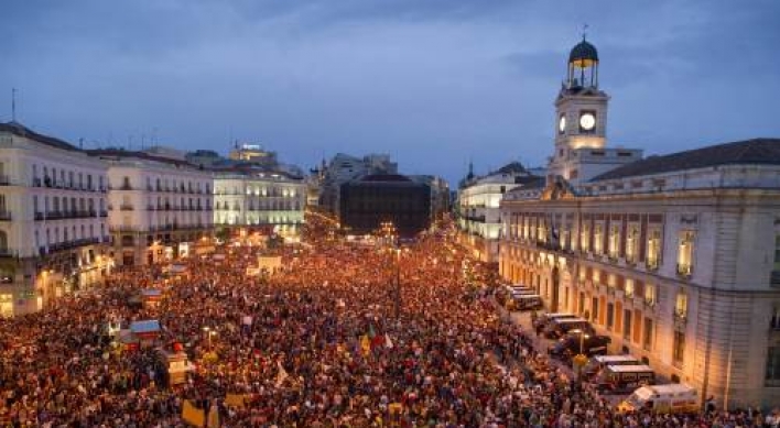 100,000 march in Spain over austerity