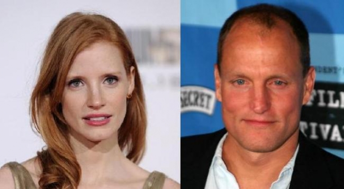 Harrelson, Chastain named sexy vegetarians